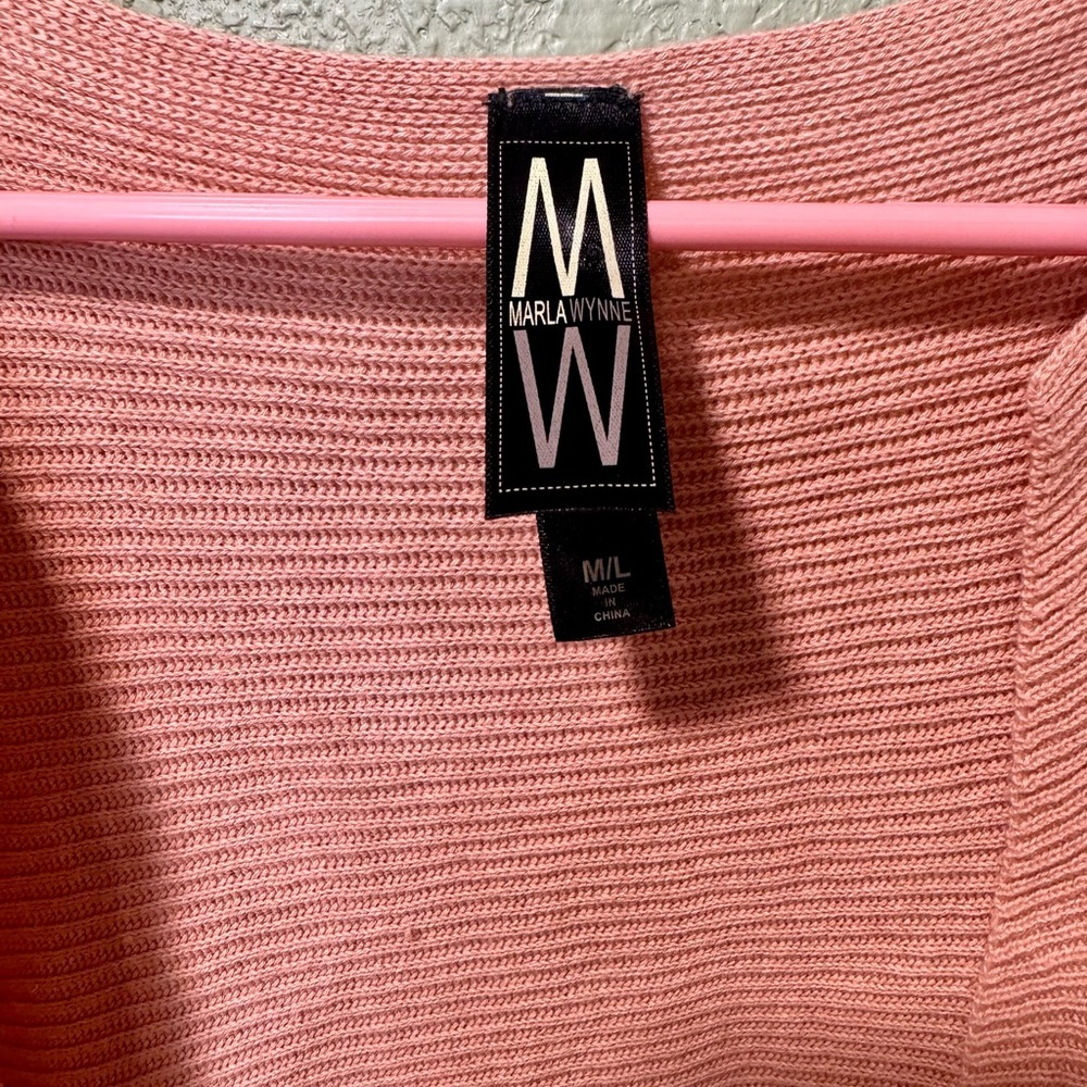 MarlaWynne Blush Open-Front Cardigan - Picture 2 of 5